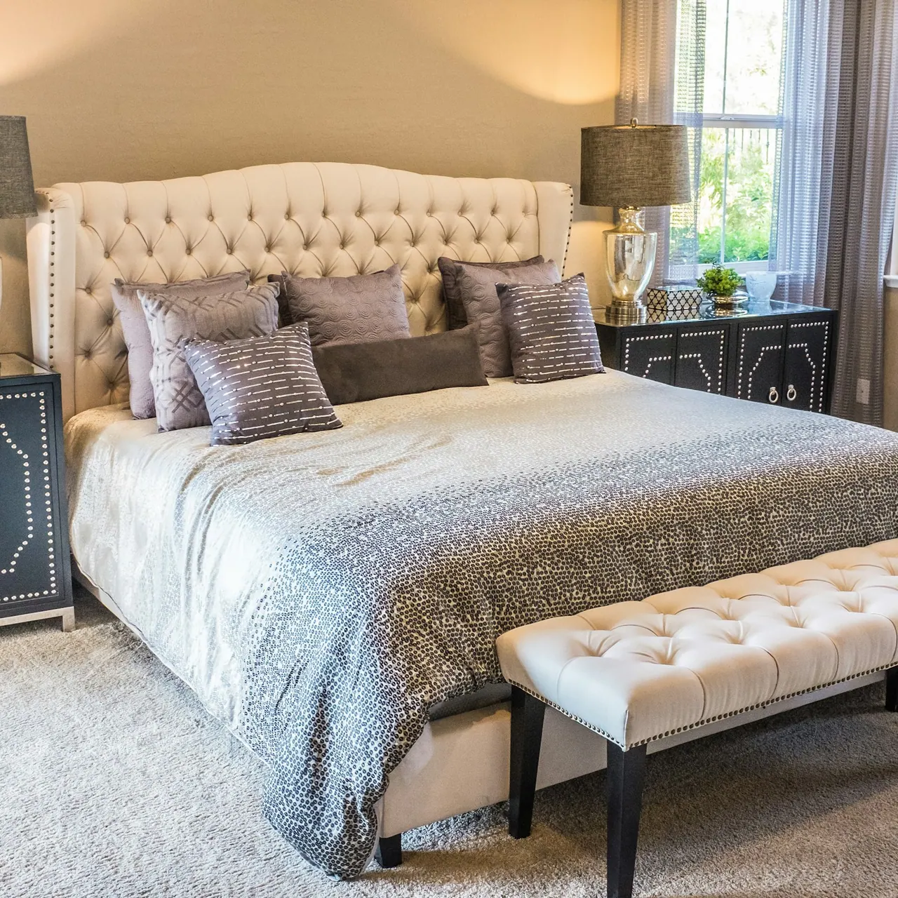 Boxspring Royal in de slaapkamer